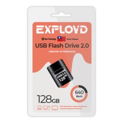 USB флэш-накопитель Exployd 128GB 640 Black 2.0